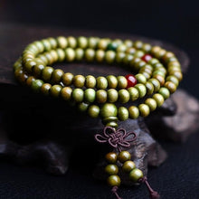 Meetcute Sandalwood Buddhist Buddha 6mm*108 Prayer Bead Mala Bracelet/Necklace