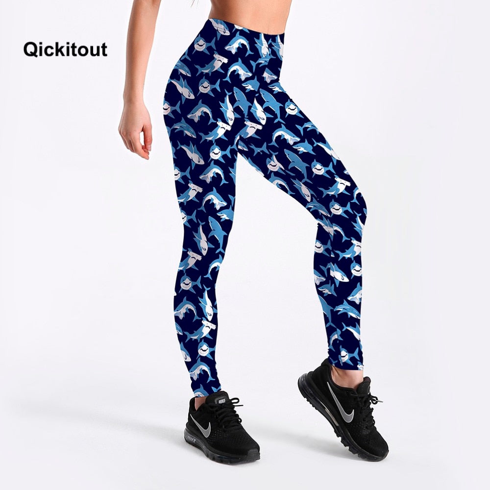 Fashion New arrival Sexy Hot Women New Pants Womens Trousers Fashion Submarine Sharks leggings New Fitness Drop ship