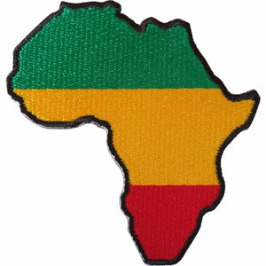 Africa Rasta Ethiopian Flag Patch Embroidered Iron on Hat Jacket Hoodie Backpack Ideal for Gift