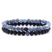 HONEYYIYI 2pcs/set Natural Stone Mixing beads Bracelet men Bracelets & Bangles Jewelry men gifts pulseras