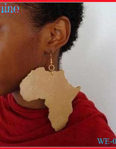 SANSHOOR Printed African Rasta Woman Wooden Earrings Drop Dangles Afrocentric Queen Headwrap Jewelry For Women 2Pairs